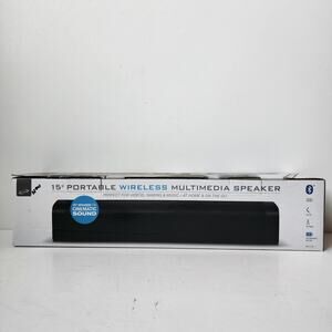 iLive 15" Portable Wireless Multimedia Speaker Videos Gaming Music New